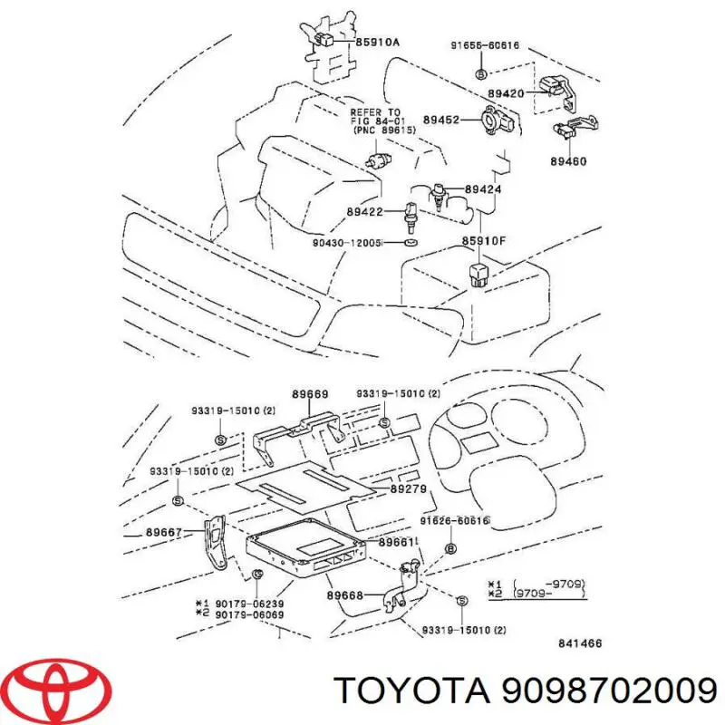 9098702009 Toyota реле вентилятора