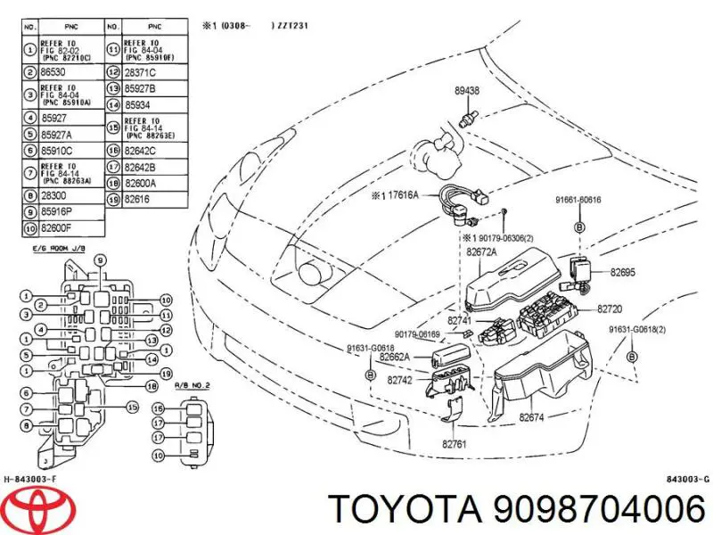 9098704006 Toyota 