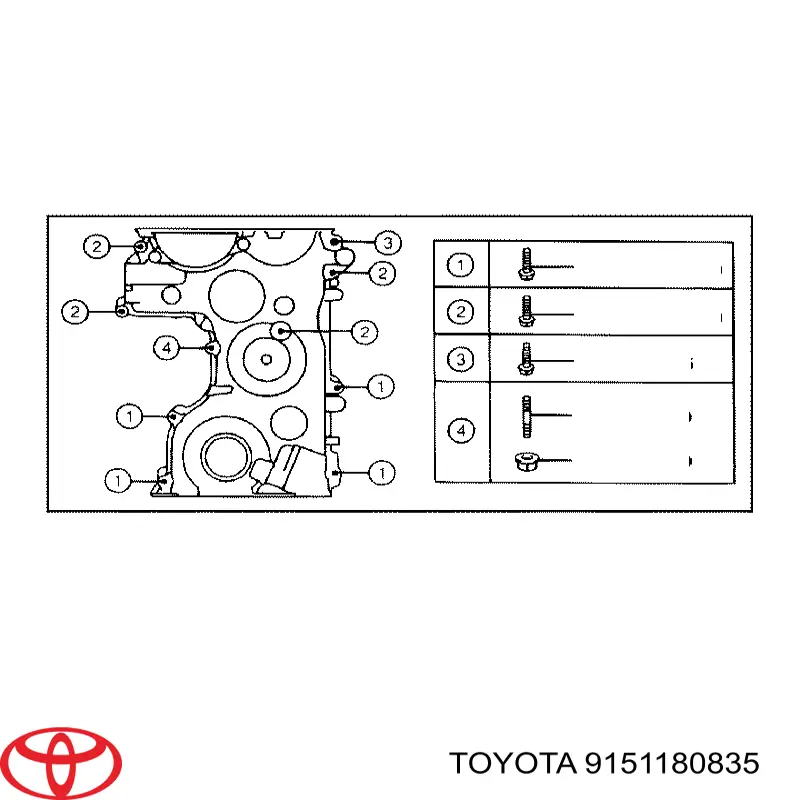 9151180835 Toyota 