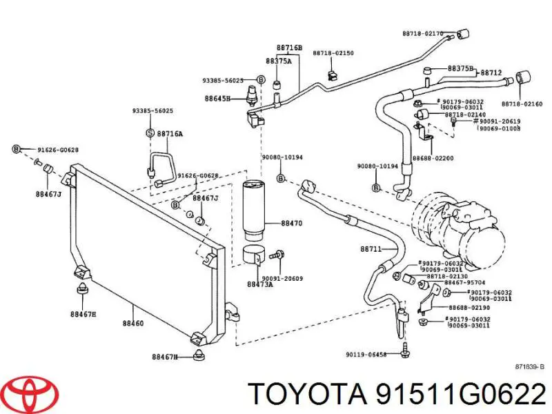  Toyota 91511G0622 цена, от 1.27 USD