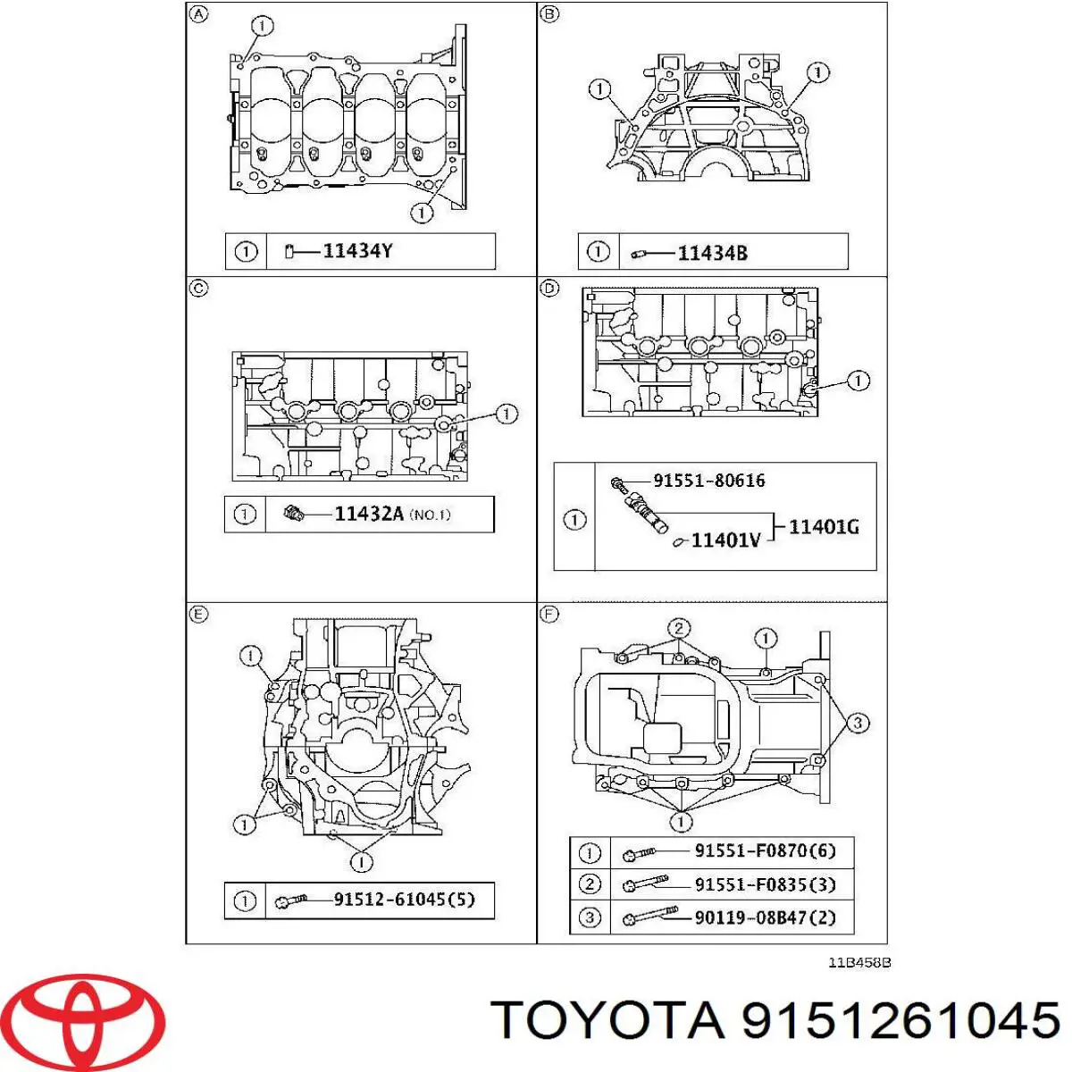  9151261045 Toyota