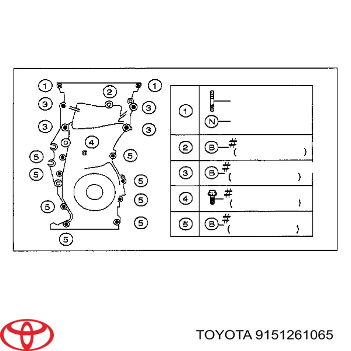 9151261065 Toyota 