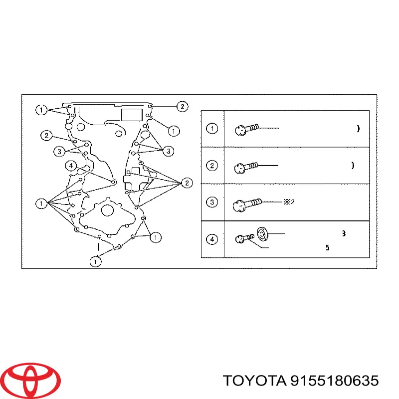 Купить 9155180635 Toyota 