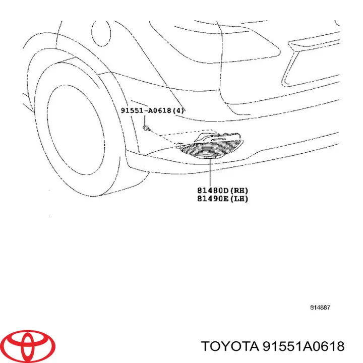  91551A0618 Toyota