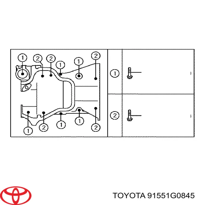  91551G0845 Toyota