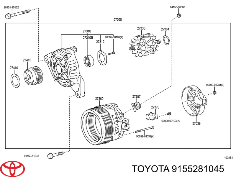  Toyota 9155281045 цена, от 1.47 USD