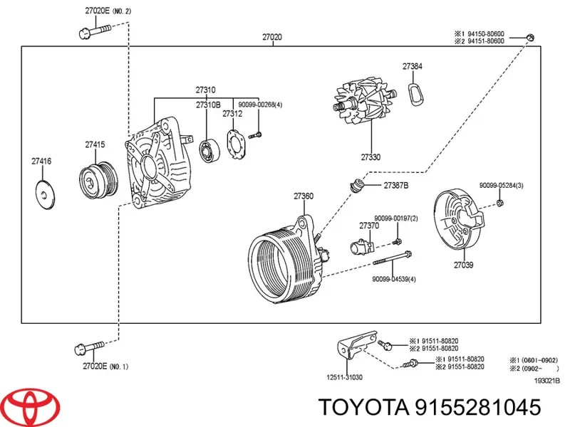 Купить 9155281045 Toyota 