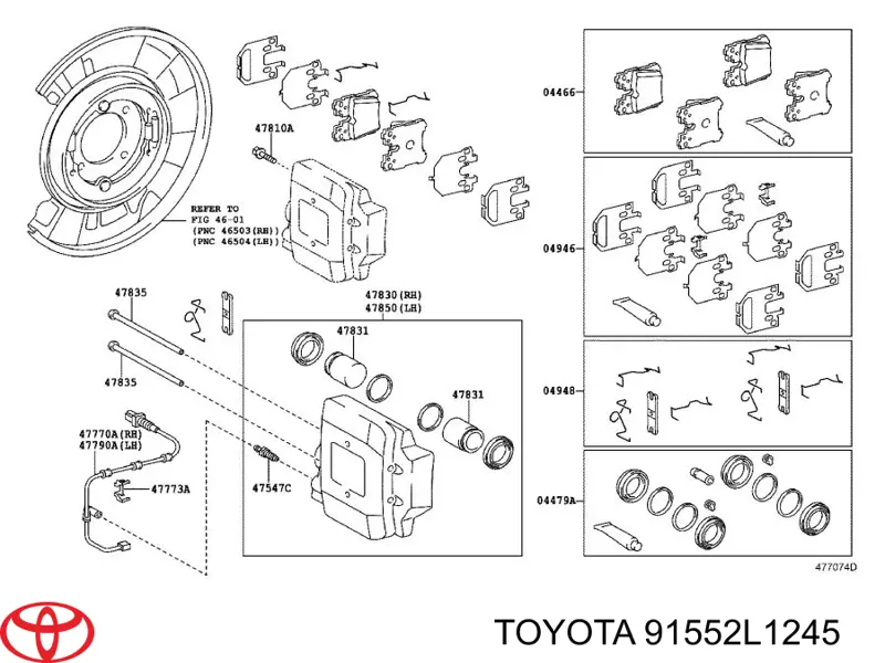91552L1245 Toyota 
