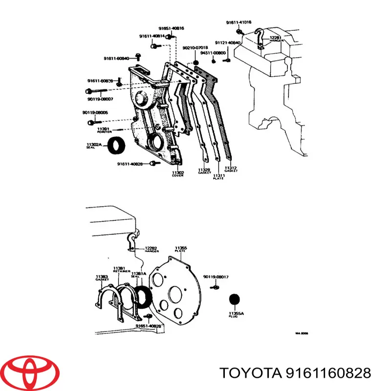 9161160828 Toyota 