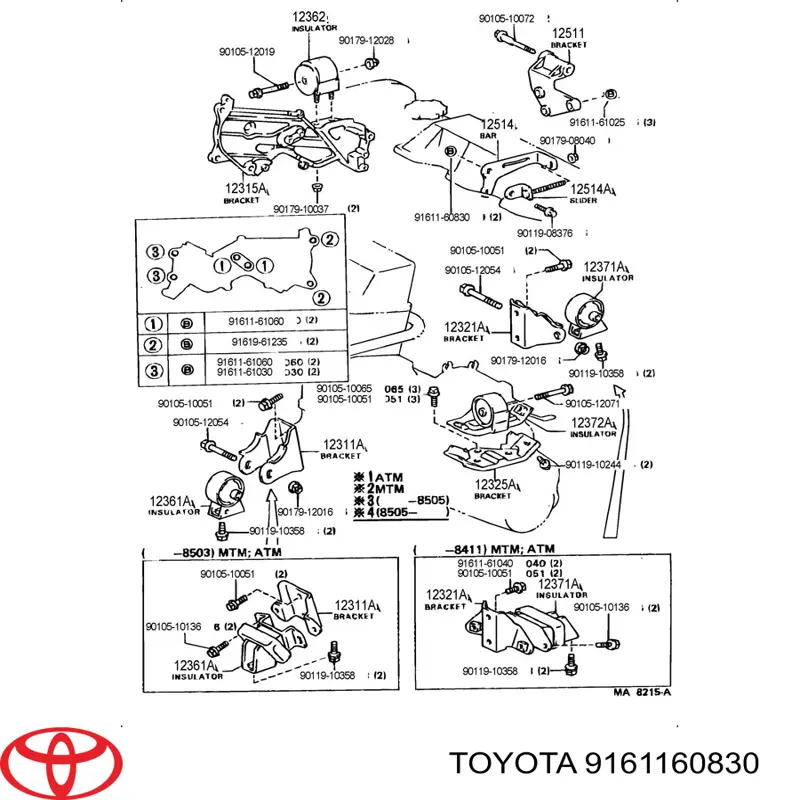 9161160830000 Daihatsu 