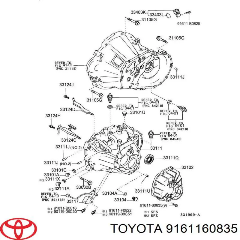 9161160835 Toyota 