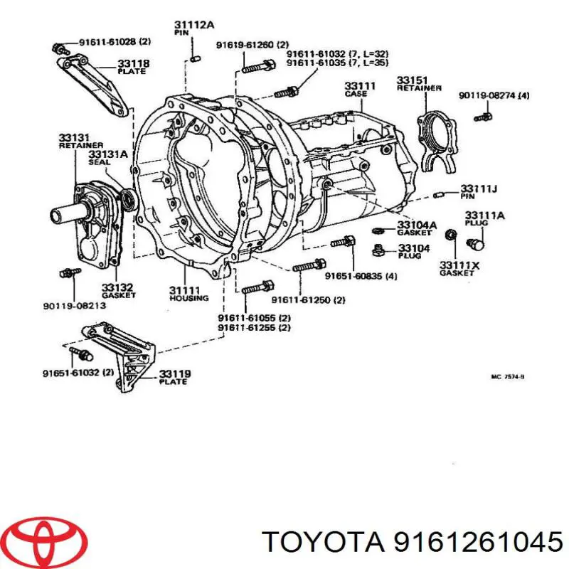  Toyota 9161261045 цена, от 6.65 USD