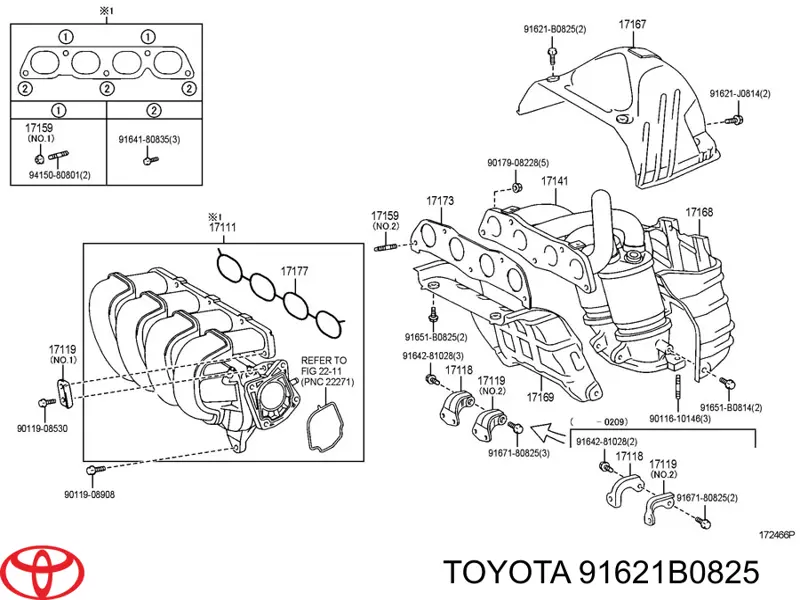  91621B0825 Toyota