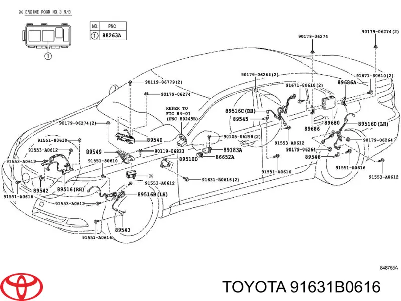  91631B0616 Toyota