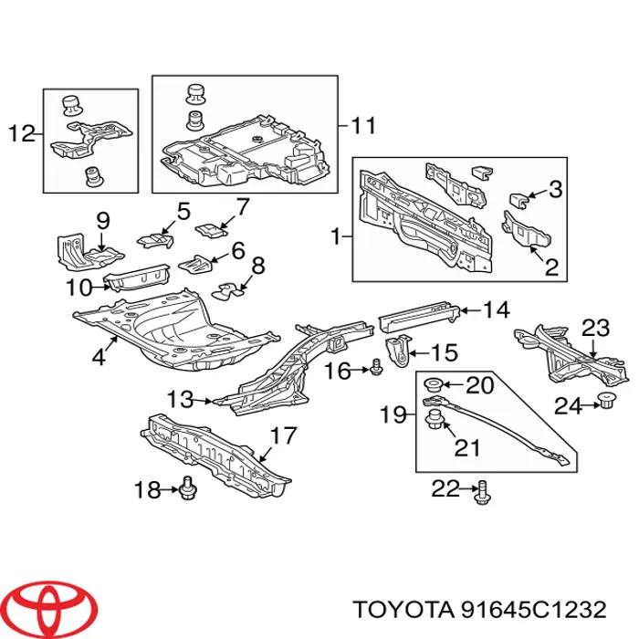  91645C1232 Toyota