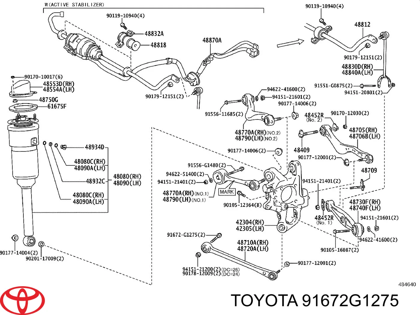  Toyota 91672G1275 цена, от  USD