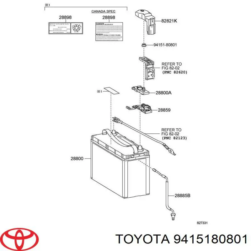 9415180801 Toyota 