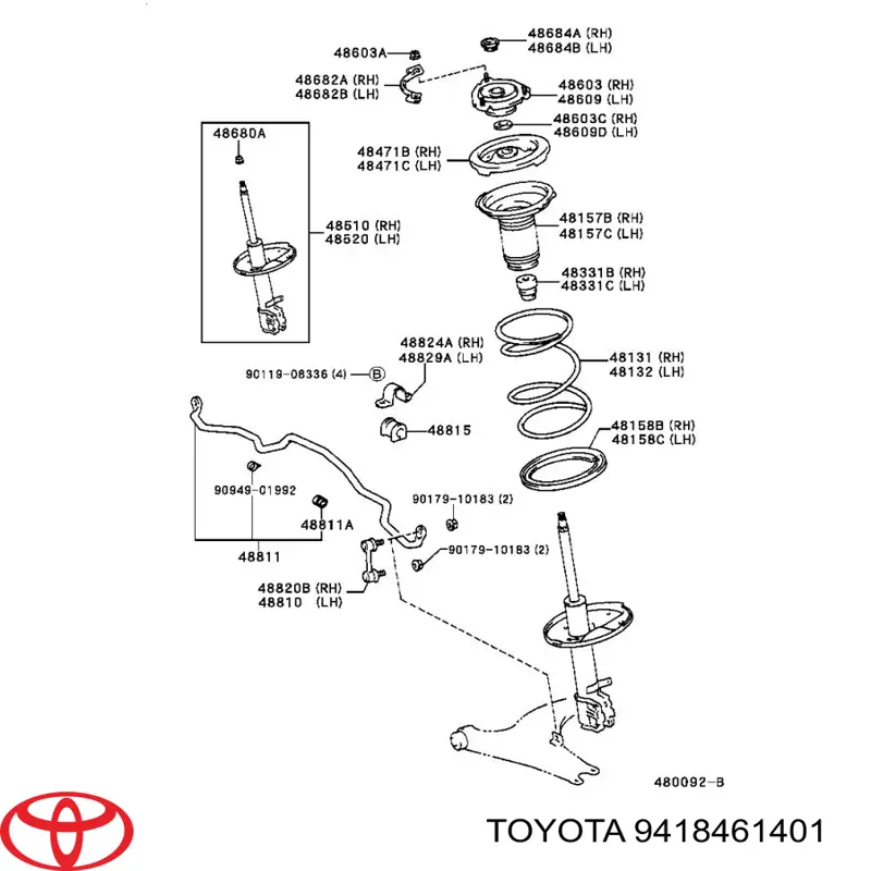  9418461401 Toyota