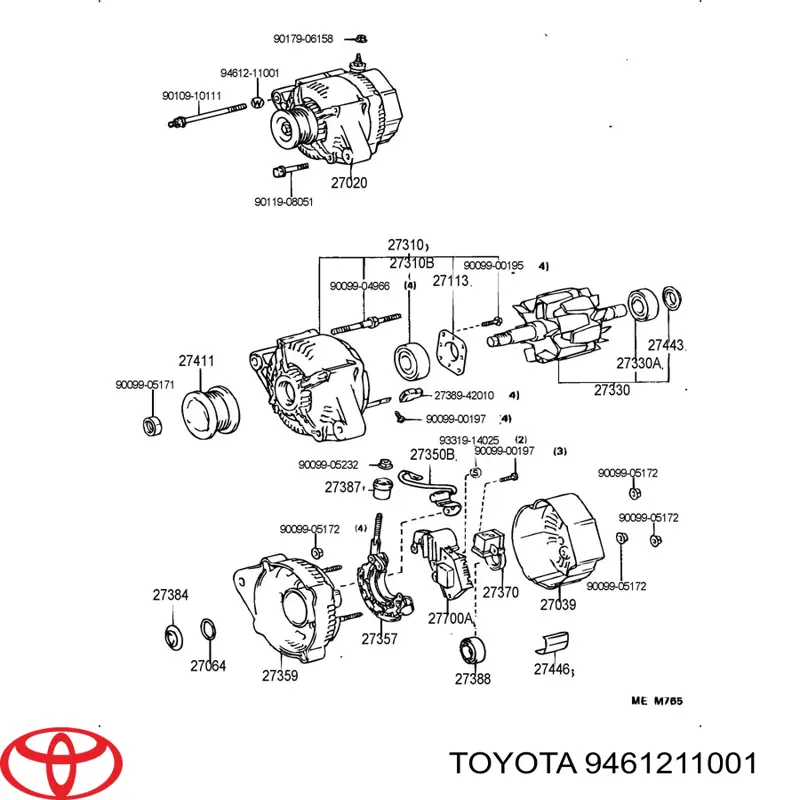  9461211001 Toyota