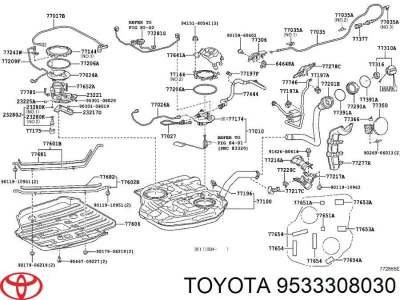9533308030 Toyota 