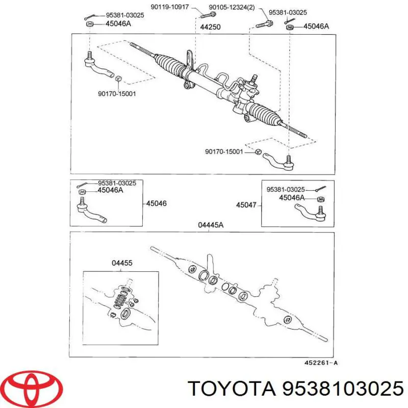  9538103025 Toyota