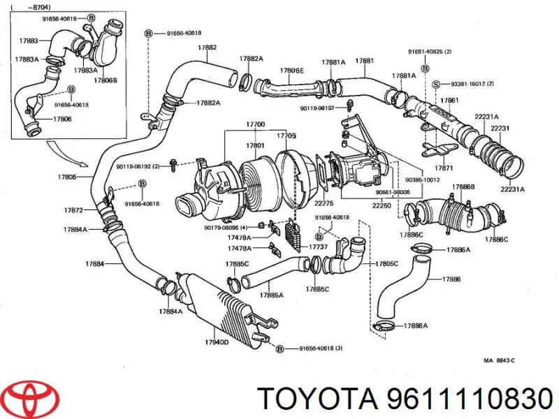 Купить 9611110830 Toyota 