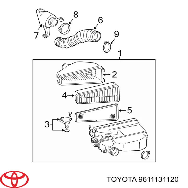9611131120 Toyota 