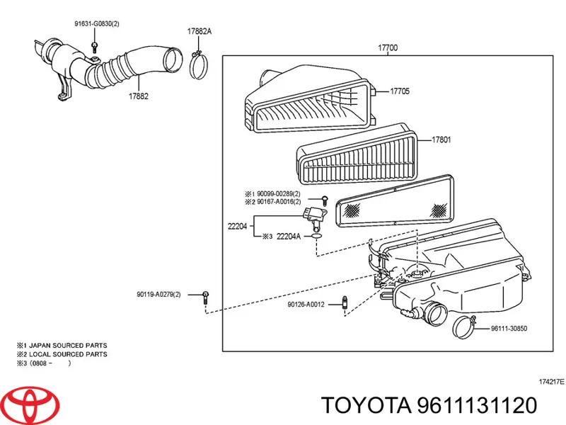 Купить 9611131120 Toyota 