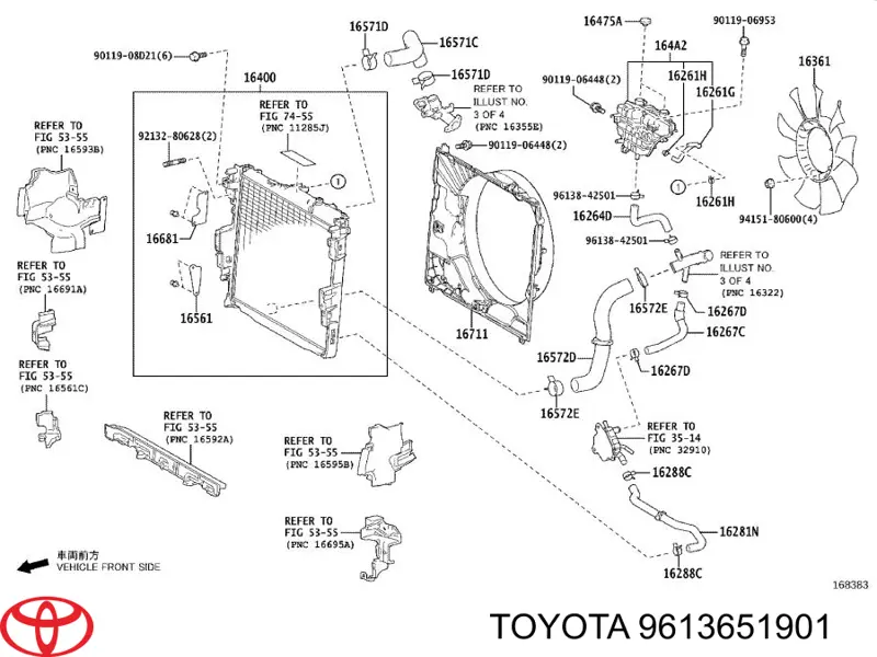 9613651901 Toyota 