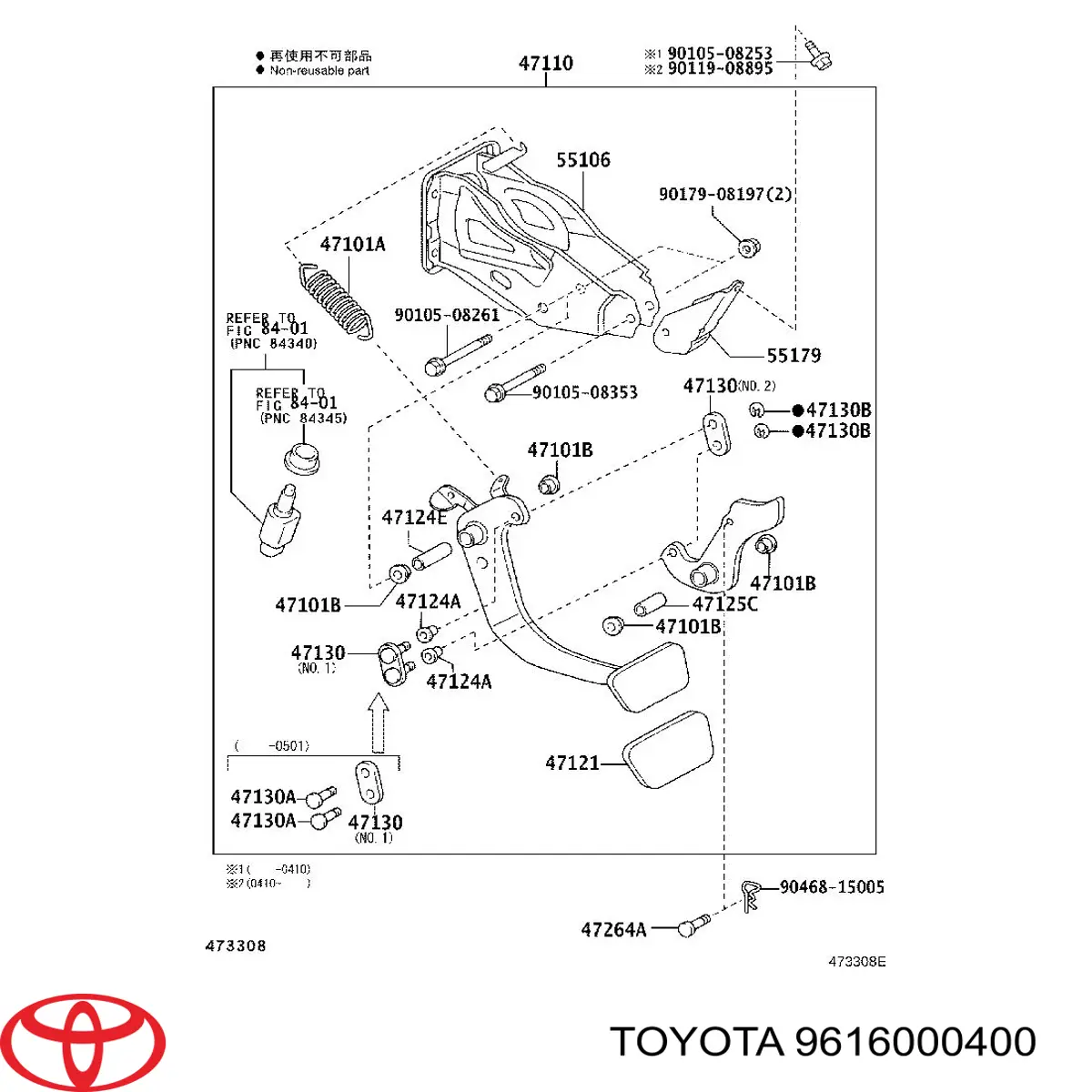  9616000400 Toyota