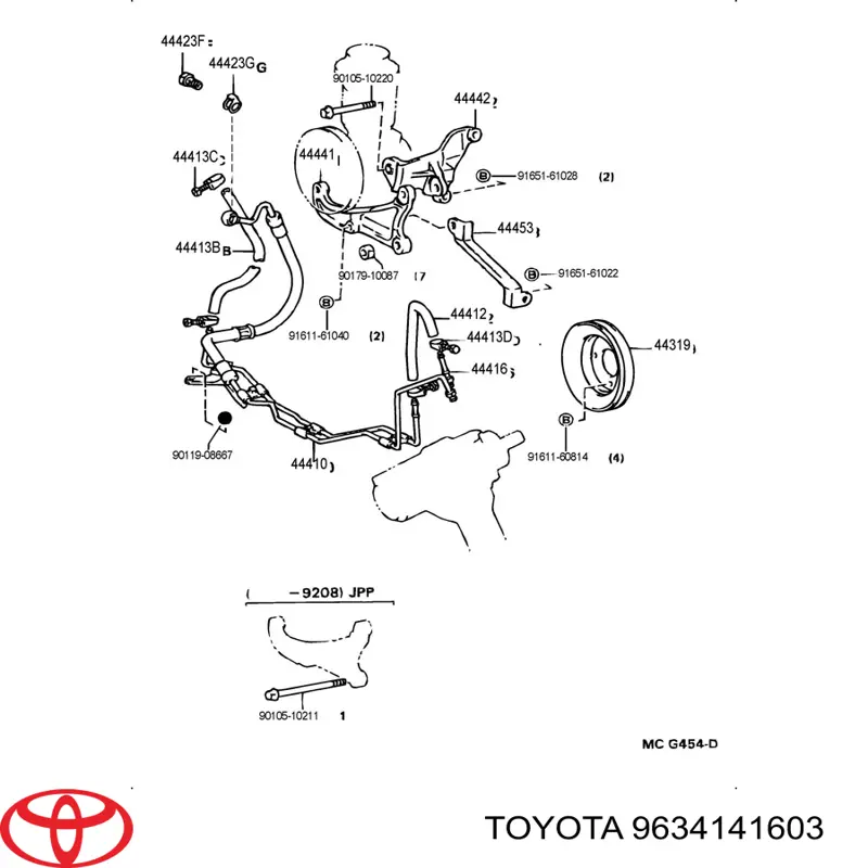  9634141603 Toyota