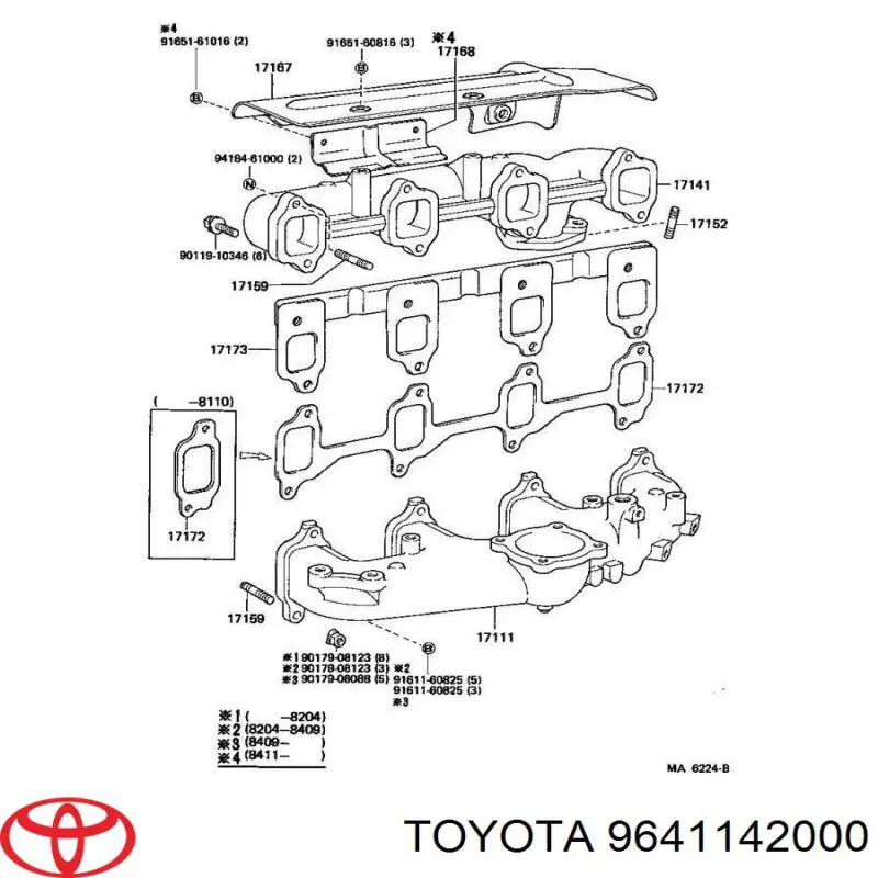  9641142000 Toyota