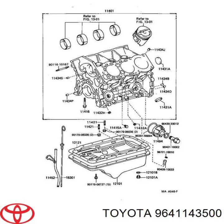 Заглушка ГБЦ/блоку циліндрів 9641143500 Toyota/Lexus