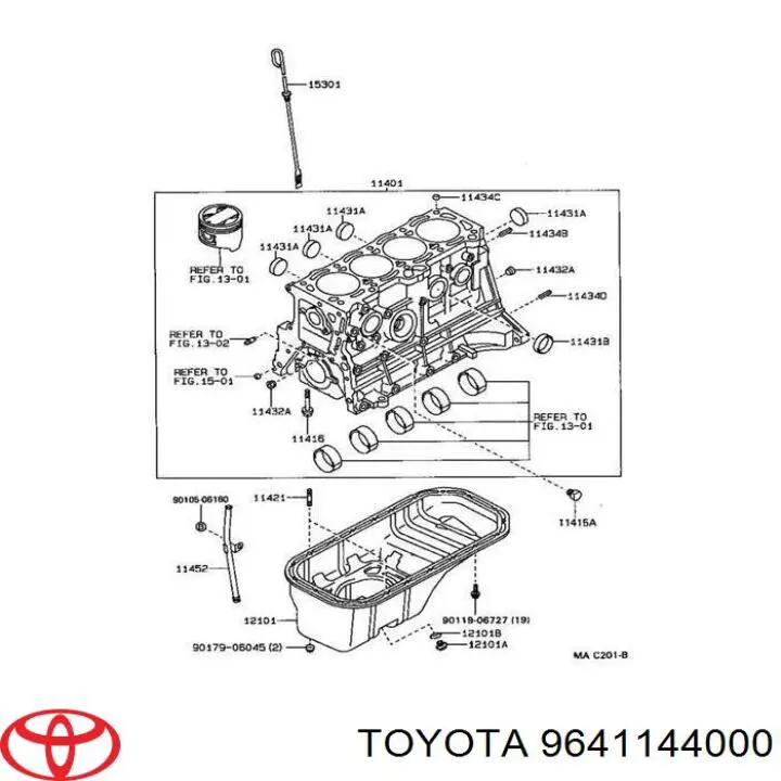 Tapón de culata 9641144000 Toyota