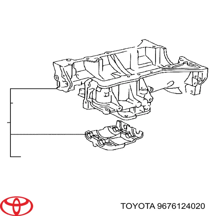 Прокладка поддона картера двигателя на Toyota Avensis T27