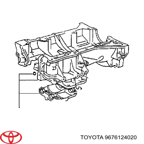 Junta, cárter de aceite 9676124020 Toyota