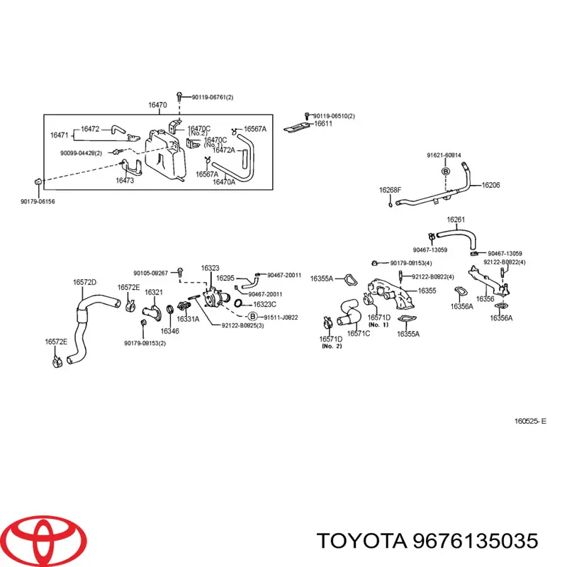 Vedante de termostato Toyota 9676135035 preço, a partir de 2,95 USD