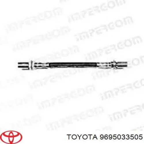 Задний тормозной шланг 9695033505 Toyota