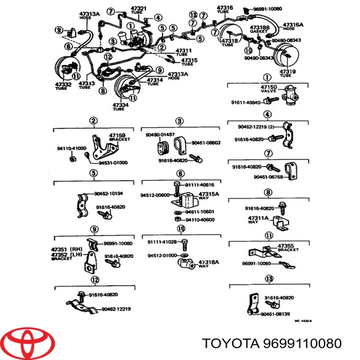 9699110080 Toyota 