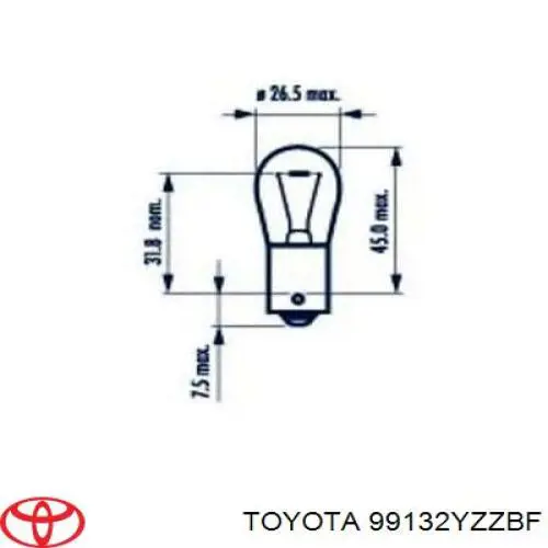 Лампочка 99132YZZBF Toyota
