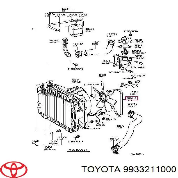 9933211000 Toyota ремень генератора
