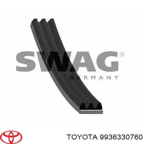 Correa trapezoidal 9936330760 Toyota