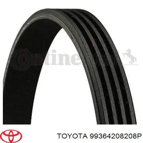 Correa trapezoidal 99364208208P Toyota