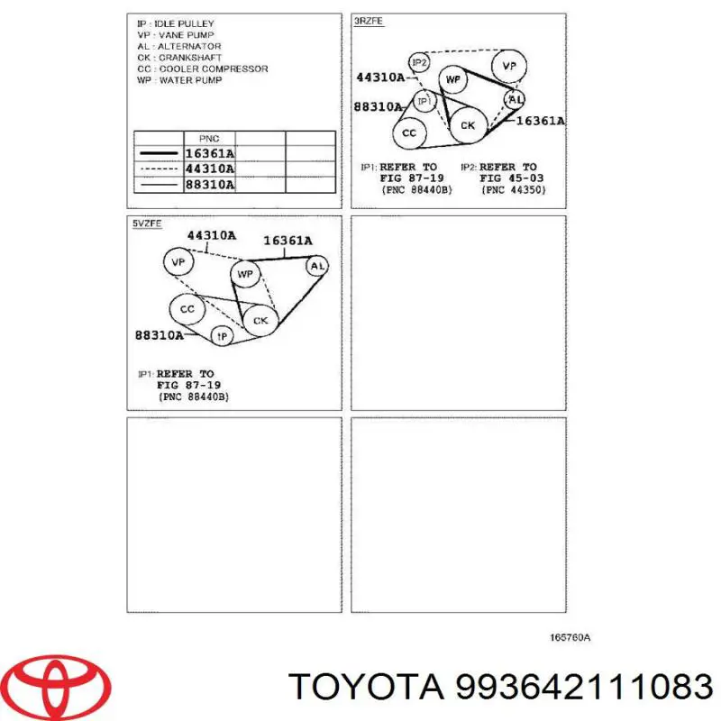 Ремень генератора 993642111083 Toyota