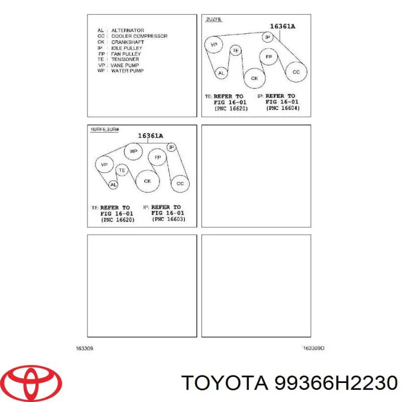 99366H2230 Toyota ремень генератора