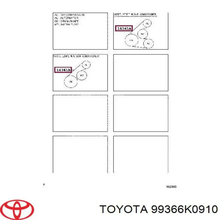 99366K0910 Toyota Поликлиновый ремень