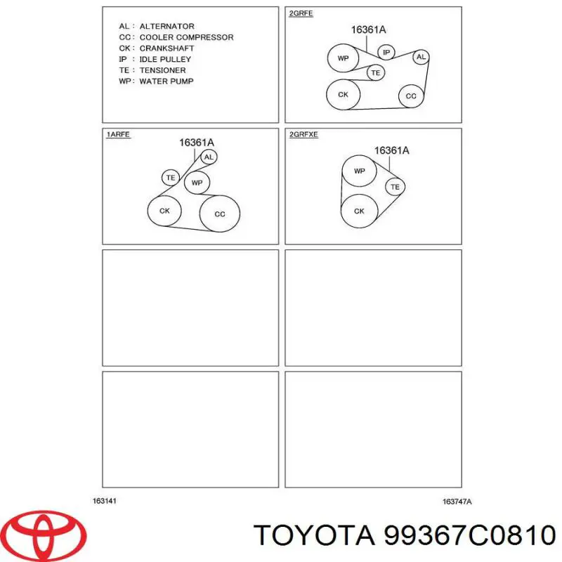 99367C0810 Toyota ремень генератора