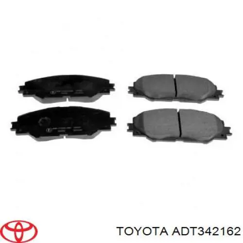 Передние тормозные колодки ADT342162 Toyota