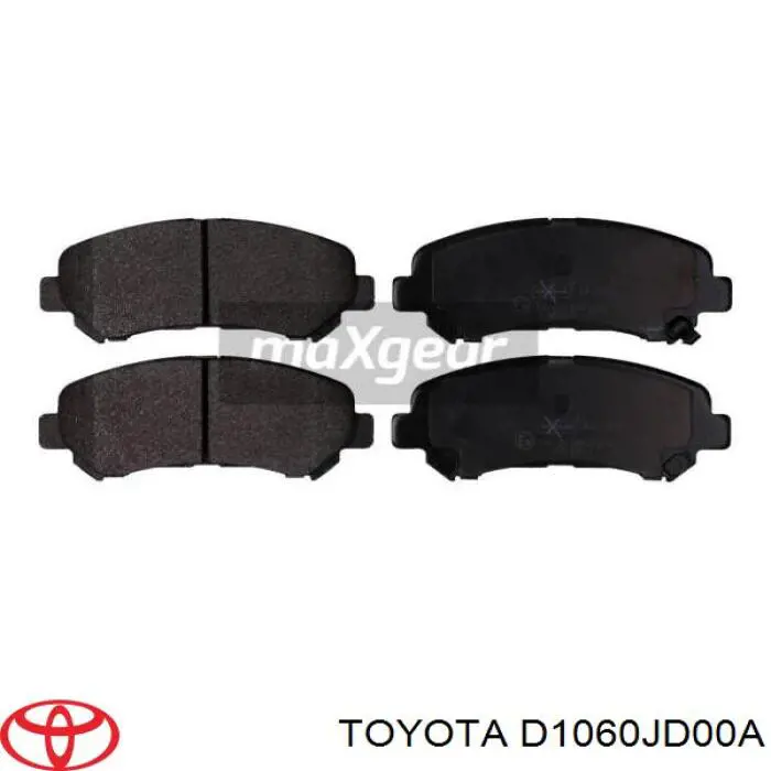 Передние тормозные колодки D1060JD00A Toyota