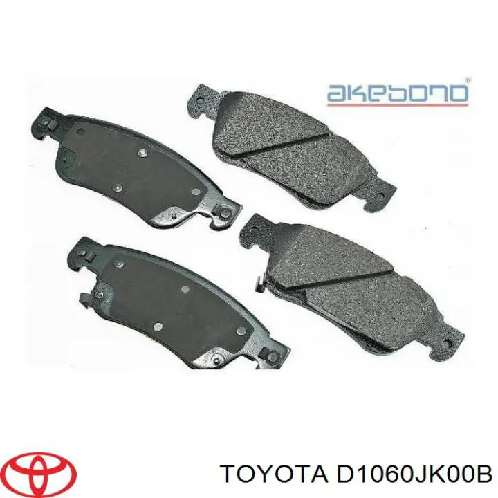 Передние тормозные колодки D1060JK00B Toyota